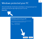 Windows Security Warning Example